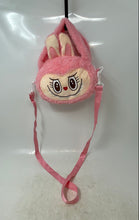 Load image into Gallery viewer, Girls Pink The Monsters Labubu Plush Detachable Strap Crossbody Handbag
