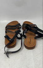 Load image into Gallery viewer, Kenneth Cole Womens Black Leather Open Toe Slingback Sandals Size EUR 38
