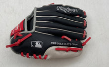 Load image into Gallery viewer, Rawlings Kids Mike Trout MT95GB Black White Red Leather Baseball Glove 9.5 Inch
