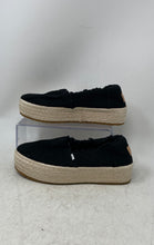 Load image into Gallery viewer, Toms Womens Valencia 10019795 Black Beige Platform Espadrille Shoes Size 7.5
