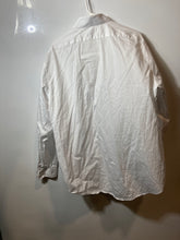 Load image into Gallery viewer, Calvin Klein Mens White Long Sleeve Spread Collar Slim Fit Dress Shirt Size XL
