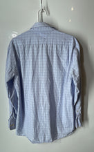 Load image into Gallery viewer, Tommy Hilfiger Mens Blue Plaid Print Long Sleeve Dress Shirt Size 32-33
