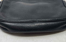 Load image into Gallery viewer, Michael Kors Womens Black Leather Semi-Chain Strap Inner Divider Crossbody Bag
