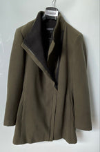Load image into Gallery viewer, Andrew Marc Womens Green Long Sleeve Pockets Asymmetrical Full-Zip Coat Size XL
