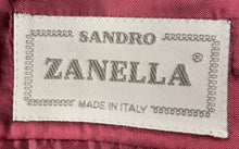 Load image into Gallery viewer, Zanella Mens Purple Wool Long Sleeve Notch Lapel Two-Button Blazer Size 36
