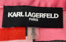 Load image into Gallery viewer, Karl Lagerfeld Womens Red Pink Geometric Short Sleeve Button-Up Shirt Size 1X
