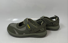 Load image into Gallery viewer, FitVille Womens FlexiWalk Green Hook And Loop Mary Jane Sandals Size 10W
