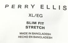 Load image into Gallery viewer, Perry Ellis Mens White Long Sleeve Stretch Slim Fit Button-Up Shirt Size XL
