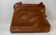 Load image into Gallery viewer, Nuovedive Womens Brown Leather Tassel Inner Zip Pockets Shoulder Handbag
