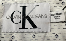 Load image into Gallery viewer, Calvin Klein Mens White Printed Short Sleeve Collared Button-Up Shirt Size 2XL
