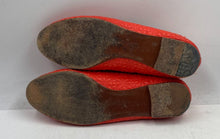 Load image into Gallery viewer, Authentic Tory Burch Womens Marion Orange Leather Ballet Flats Size 10 M Damaged
