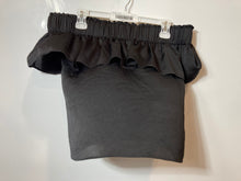 Load image into Gallery viewer, Express Womens Black Off The Shoulder Ruffle Cropped Blouse Top Size XS
