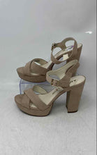 Load image into Gallery viewer, Anne Klein Womens Lalima 2 Brown Open Toe High Block Platform Heels Size 7.5 M
