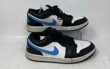 Load image into Gallery viewer, Nike Womens Air Jordan 1 Low Black Blue White Lace-Up Sneaker Shoes Size 8

