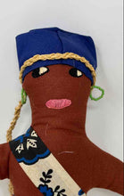 Load image into Gallery viewer, Handmade Jamaican Fabric Ethnic Folk Art Souvenir Doll In Multicolor Maxi Dress
