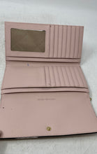 Load image into Gallery viewer, Michael Kors Womens Blush Color Inner Pocket Card Holder Snap Tri-Fold Wallet
