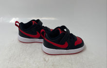Load image into Gallery viewer, Nike Baby Court Borough Low 2 BQ5453-007 Red Black Low Top Sneaker Shoes Size 5C
