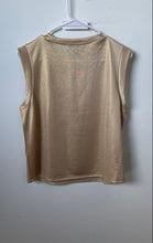 Load image into Gallery viewer, Bailey 44 Womens Khaki Sleeveless Crew Neck Pullover Blouse Top Size Small
