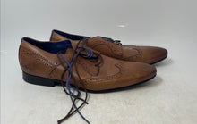 Load image into Gallery viewer, Ted Baker Mens Ollivur Brown Leather Elegant Brogue Dress Shoes Size 9.5
