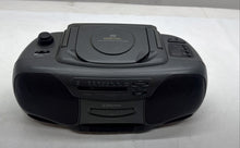Load image into Gallery viewer, Emerson PD6607 Black CD Cassette AM-FM Radio Stereo Wired Boombox
