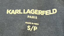 Load image into Gallery viewer, Karl Lagerfeld Mens Blue Short Sleeve Crew Neck Pullover Graphic T-Shirt Size S
