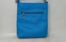 Load image into Gallery viewer, VZ Vera Handbag Womens Light Blue Leather Adjustable Strap Crossbody Bag w/ Tags
