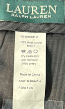 Load image into Gallery viewer, Lauren Ralph Lauren Mens Gray Wool Stretch Straight Dress Pants Size 38W/32L
