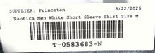 Load image into Gallery viewer, Nautica Mens White Short Sleeve Classic Fit Stretch Button-Up Shirt Size M
