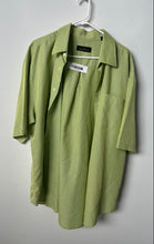 Load image into Gallery viewer, Bugatchi Mens Green Short Sleeve Collared Button-Up Shirt Size XXL
