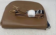 Load image into Gallery viewer, Izod Womens Brown Inner Pockets Detachable Strap Crossbody Bag With Tag
