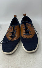 Load image into Gallery viewer, Cole Haan Mens Grand Tour C31348 Blue Brown Knit Oxford Shoes Size 9.5 M
