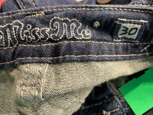 Load image into Gallery viewer, Miss Me Womens Blue Denim Stretch Pockets Embroidered Bootcut Jeans Size 30
