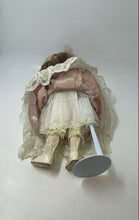 Load image into Gallery viewer, Seymour Mann Porcelain Theresa C3198 Communion Pink Dress Floral 18 Inch Doll

