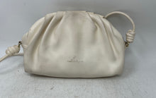 Load image into Gallery viewer, Nanette Lepore Womens White Leather Pleated Inner Pocket Crossbody Purse
