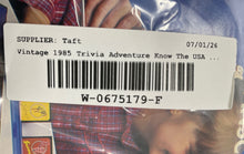 Load image into Gallery viewer, Vtg Pressman Trivia Adventure 1985 Know The USA The Transcontinental Quiz Game
