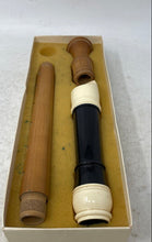 Load image into Gallery viewer, Gill Musical Instrument Black White Woodwinds Alto F Recorder Flute With Box
