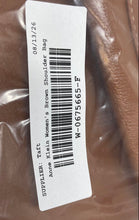 Load image into Gallery viewer, Anne Klein Womens Brown Faux Leather Charm Inner Pocket Medium Shoulder Bag
