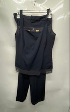 Load image into Gallery viewer, Dana Buchman Luxe Womens Dark Blue Wool 3-Pieces Jacket Pants Blouse Set Size 8
