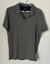 Load image into Gallery viewer, Banana Republic Mens Gray Cotton Luxury Touch Standard Fit Collared Polo Shirt M
