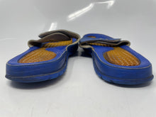 Load image into Gallery viewer, Authentic Nike Mens Air Jordan Hydro 5 Retro Blue Slide Sandals Size 11 Damaged
