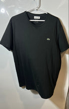Load image into Gallery viewer, Lacoste Mens Black Short Sleeve Crew Neck Regular Fit Pullover T-Shirt Size XXL
