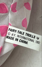 Load image into Gallery viewer, Fairy Tale Trolls Doll Pink Hearts Pajamas Soft Body H Y International 1992 Toy
