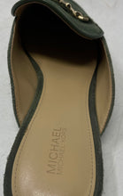 Load image into Gallery viewer, Michael Kors Womens Tiffanie Green Suede Slip-On Round Toe Mule Flats Size 9 M
