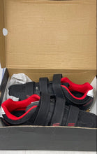 Load image into Gallery viewer, Tommaso Mens Terra 100 Black Red Hook And Loop Elite Cycling Shoes Size 7.5
