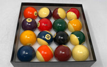 Load image into Gallery viewer, Japer Bees Multicolor Playing Indoor Game 16-Pieces Billiard Pool Balls Box Set
