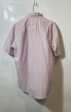 Load image into Gallery viewer, Lacoste Mens Pink Check Cotton Long Sleeve Button-Down Dress Shirt Size 40
