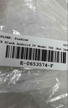 Load image into Gallery viewer, Tanix Model TX6 Black Android TV Box Media Player USB And HDMI Ports Not Tested
