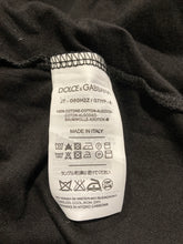 Load image into Gallery viewer, Authentic Dolce &amp; Gabbana Womens Black Cotton Graphic T-Shirt Size EU 48 Stained
