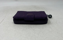 Load image into Gallery viewer, Kipling Womens Purple ID Window Zip Compartment Snap Trifold Wallet
