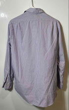 Load image into Gallery viewer, Polo By Ralph Lauren Mens Purple White Custom Fit Dress Shirt Size 15.5 32/33
